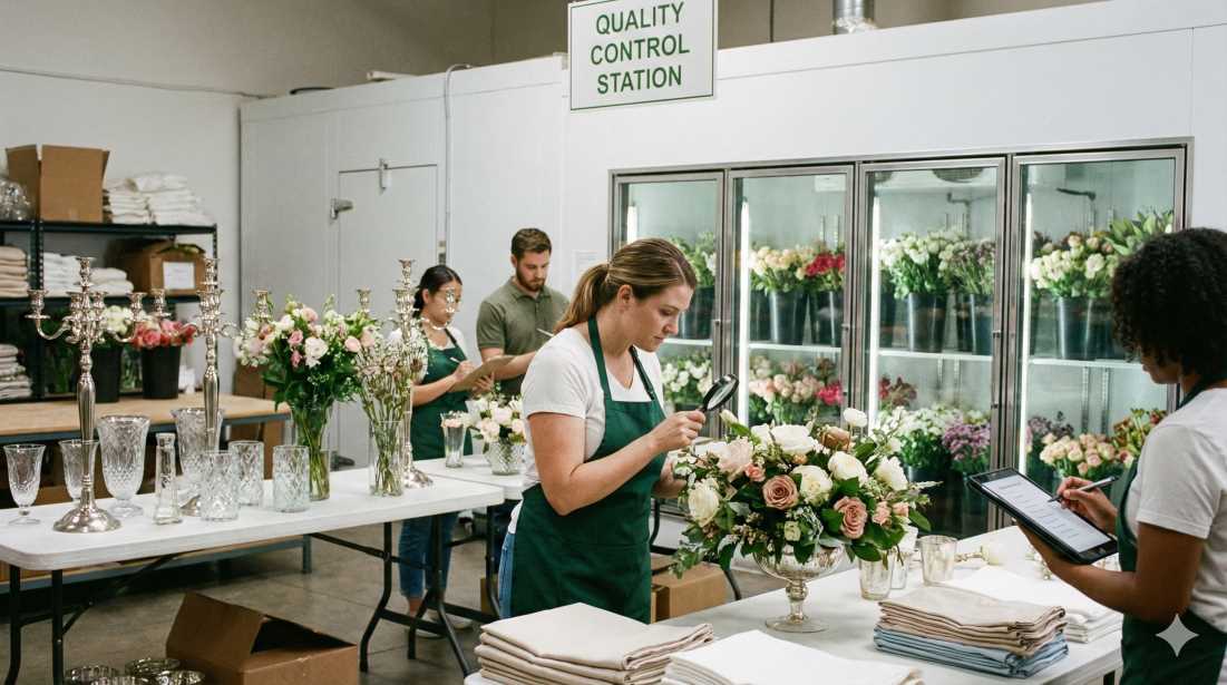 Düğünlerde Çiçek ve Dekorasyon Kalite Kontrol Protokolü