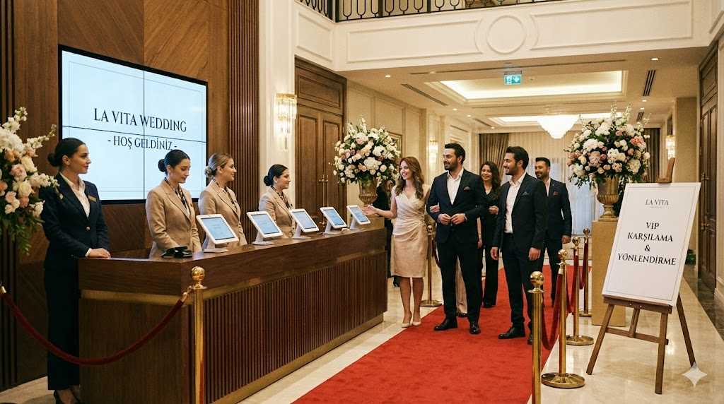Düğünlerde Misafir Karşılama ve Yönlendirme Protokolü