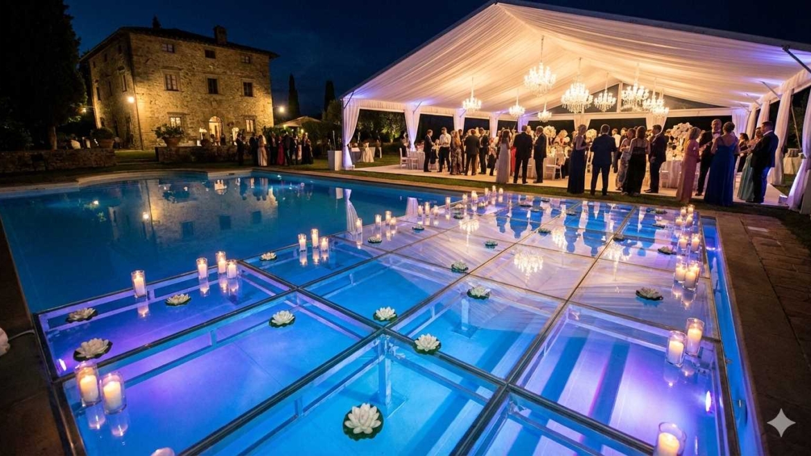 Düğün Tasarımında Su Ögeleri ve Havuz Üstü Sahneleme : Liquid Luxury
